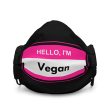 Load image into Gallery viewer, Hello I'm Vegan Pink Mask