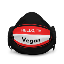 Load image into Gallery viewer, Hello I'm Vegan Red Mask