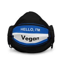 Load image into Gallery viewer, Hello I'm Vegan Blue Mask