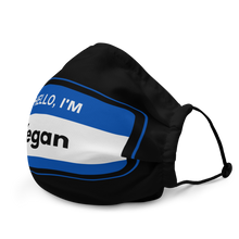 Load image into Gallery viewer, Hello I'm Vegan Blue Mask