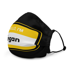 Load image into Gallery viewer, Hello I'm Vegan Yellow Mask