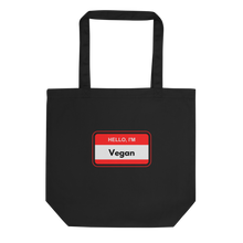 Load image into Gallery viewer, Hello I'm Vegan Red Tote