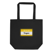 Load image into Gallery viewer, Hello I'm Vegan Yellow Tote